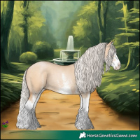 Horse Color:White Spotted Silver Bay Pearl Dun Splash Rabicano 