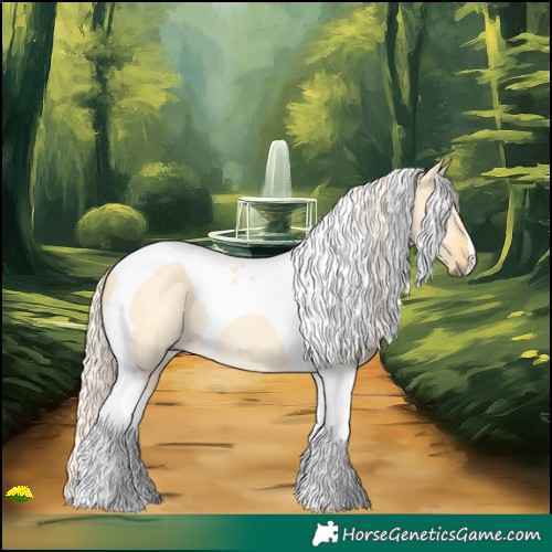 Horse Color:Palomino Dun Tobiano Rabicano