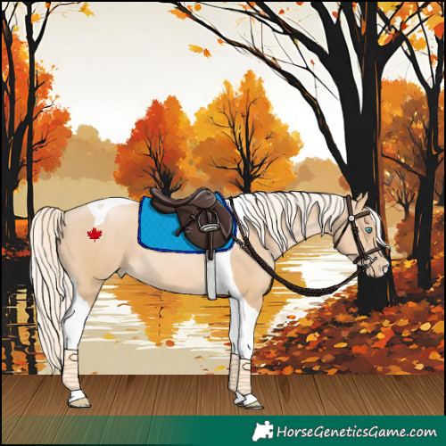 Horse Color:Palomino Pearl Tobiano 