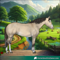 Horse Color:Buckskin Dun Splash 