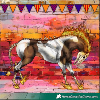 Horse Color:Bay Tobiano