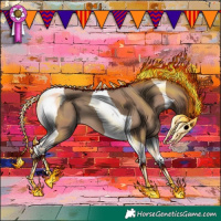 Horse Color:Classic Champagne Tobiano