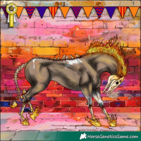 Horse Color:Classic Champagne Tobiano 