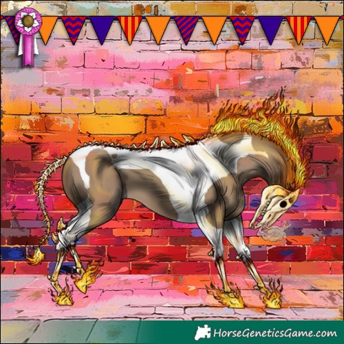Horse Color:Classic Champagne Tobiano