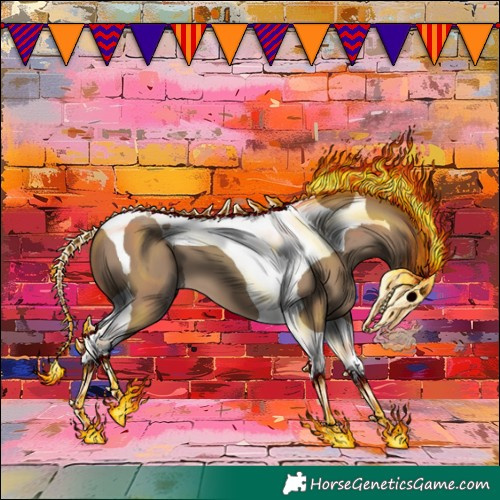 Horse Color:Classic Champagne Tobiano 