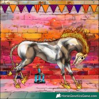 Horse Color:Classic Champagne Tobiano