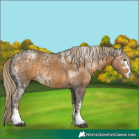 Horse Color:Chocolate Palomino Ice Mushroom 