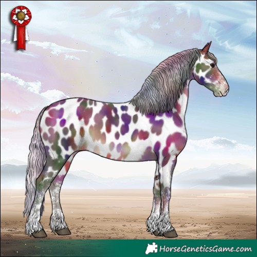 Horse Color:Nacre White Spotted Silver Brown Appaloosa Rabicano 