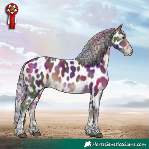 Horse Color:Nacre White Spotted Silver Brown Appaloosa Rabicano 