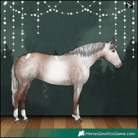 Horse Color:Gray Silver Black Pearl Tobiano 