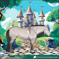 Horse Color:Platinum Bay Dun Tobiano 