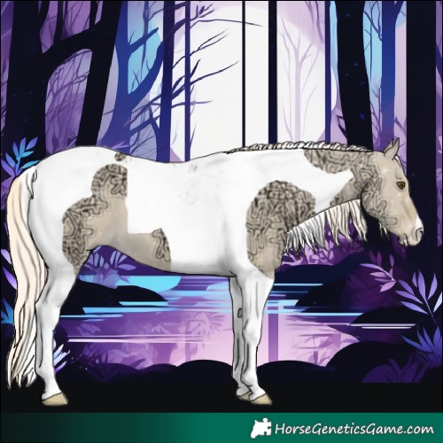 Horse Color:Palomino Ice Dun Tobiano 
