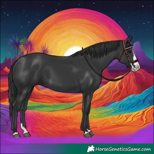 Horse Color:Black Splash 