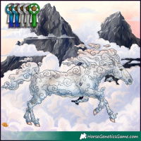 Horse Color:Gray Silver Buckskin Tobiano Rabicano 