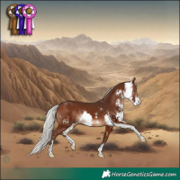 Horse Color:Silver Brown Sabino