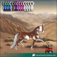 Horse Color:Silver Brown Sabino 