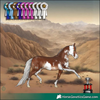 Horse Color:Silver Brown Sabino