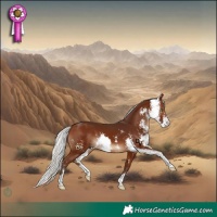 Horse Color:Silver Brown Sabino