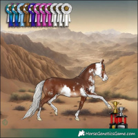 Horse Color:Silver Brown Sabino