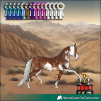 Horse Color:Silver Brown Sabino