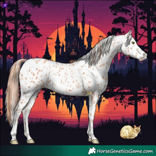 Horse Color:Gold Champagne Appaloosa  and Gold Champagne Appaloosa 
