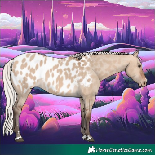Horse Color:Silver Brown Dun Appaloosa 