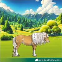 Horse Color:Silver Sable Cream Champagne Tobiano 