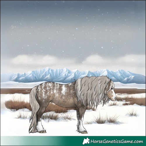 Horse Color:Powder White Silver Smoky Grullo 