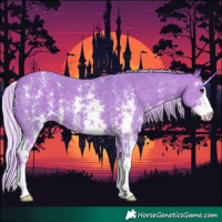Horse Color:Watercolor Silver Black Sabino 