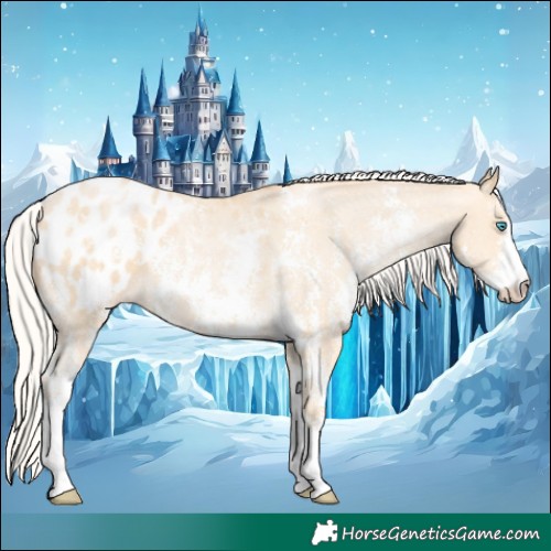 Horse Color:Silver Buckskin Pearl Sabino Blanket 