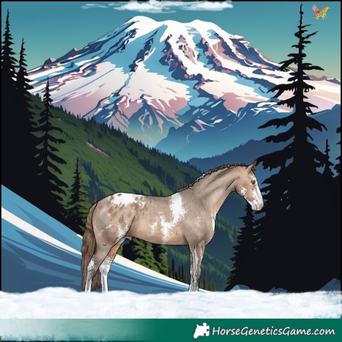 Horse Color:Bay Dun Sabino Blanket 