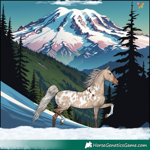 Horse Color:Silver Brown Dun Tobiano Appaloosa 