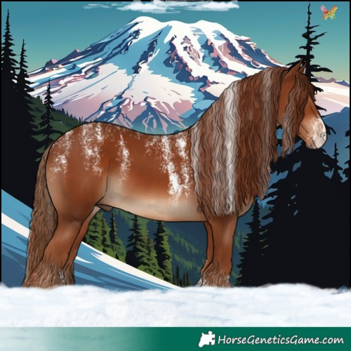Horse Color:Powder White Chestnut 
