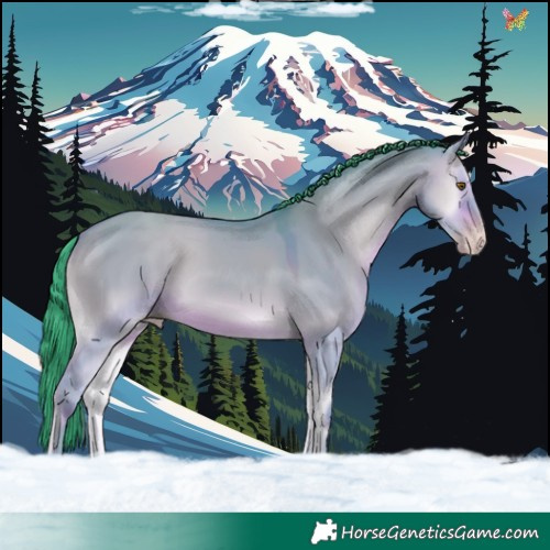 Horse Color:Watercolor Sable Champagne Onyx 