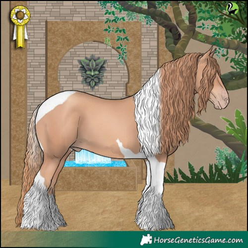 Horse Color:Gold Champagne Tobiano 