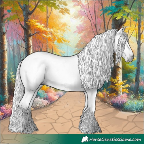 Horse Color:Gray Black 