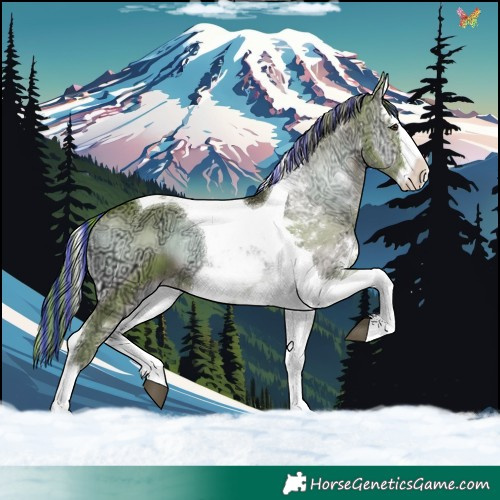 Horse Color:Painted Watercolor Liver Red Onyx Ice Splash Tobiano 