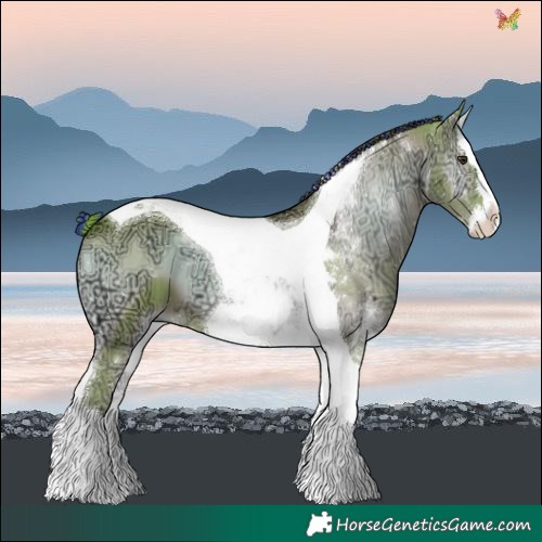 Horse Color:Painted Watercolor Liver Red Onyx Ice Splash Tobiano 