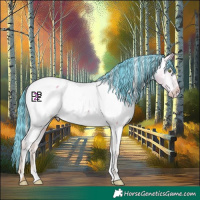 Horse Color:Platinum Painted Silver Amber Champagne Dun Sabino Appaloosa