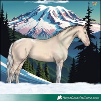 Horse Color:Watercolor Silver Amber Cream Champagne Dun Tobiano