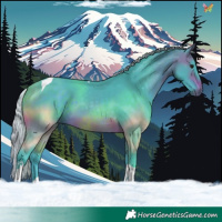Horse Color:Watercolor Silver Brown Tobiano