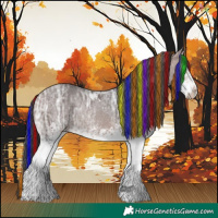 Horse Color:Platinum Painted White Spotted Bay Ice Tobiano