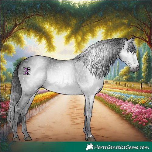 Horse Color:Gray Brown Chinchilla 