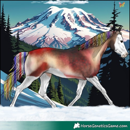 Horse Color:Painted Silver Brown Onyx Splash 