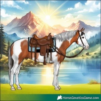 Horse Color:Bay Splash Tobiano Rabicano 