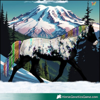 Horse Color:Painted White Spotted Gold Cream Champagne Ice Splash 