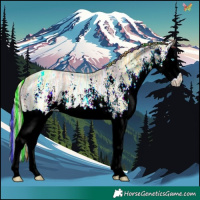 Horse Color:Painted White Spotted Gold Cream Champagne Ice Splash
