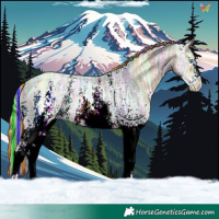 Horse Color:Painted White Spotted Chocolate Palomino Ice Pearl 