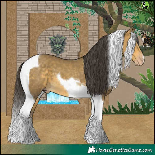 Horse Color:Sable Cream Champagne Tobiano 