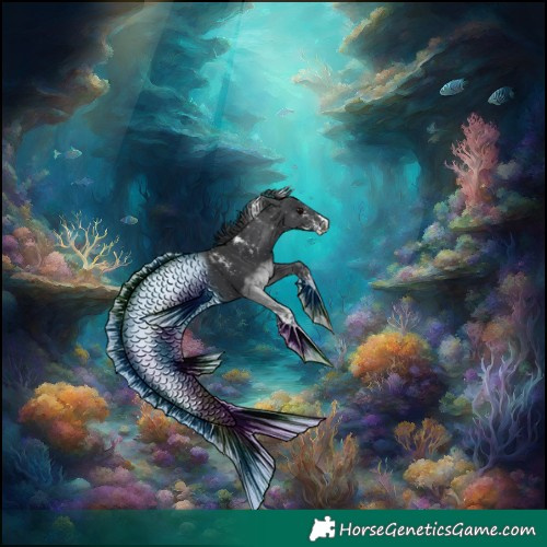 Horse Color:Powder White Black 